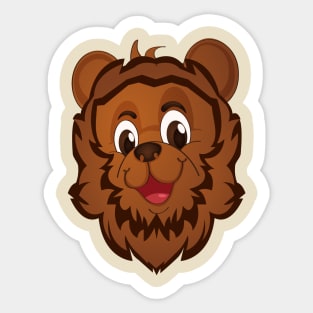 Cute lion cub Sticker